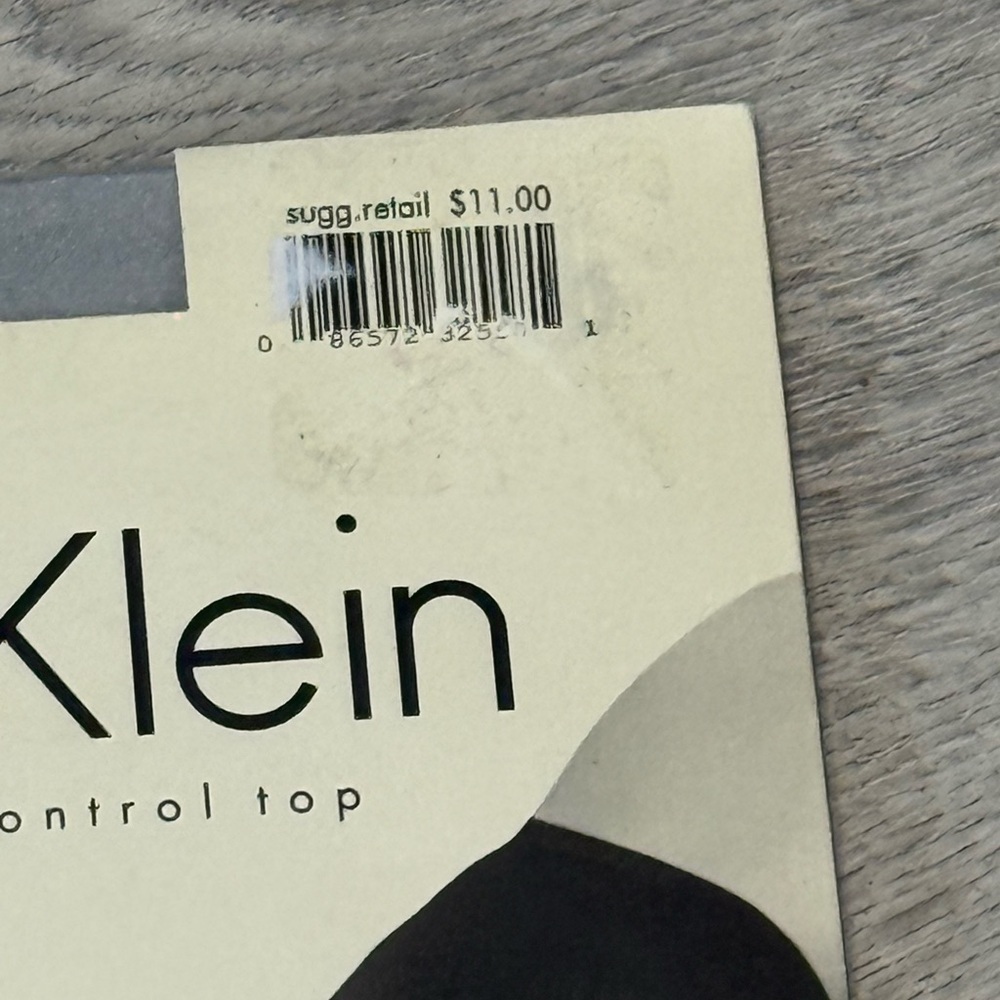 Calvin Klein Silver Shimmer Sheer Control Top Tights Size A - Picture 4 of 6